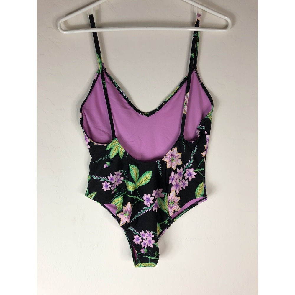 TOPSHOP Floral One piece Swimsuit Womens 8 - Picture 2 of 3